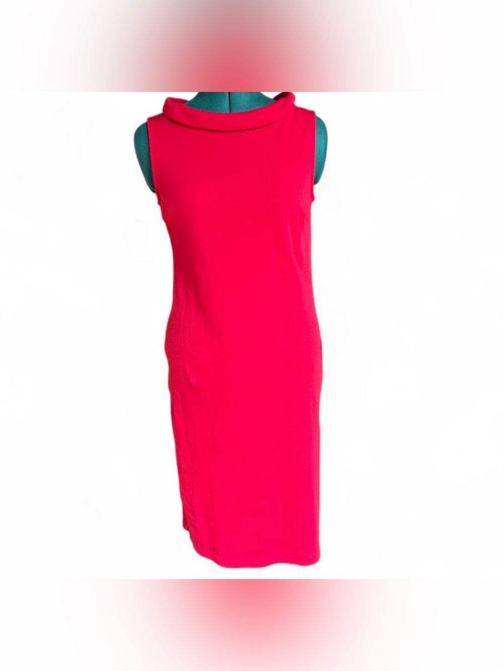 Talbots Res Sleeveless Roll-Neck Midi Dress
